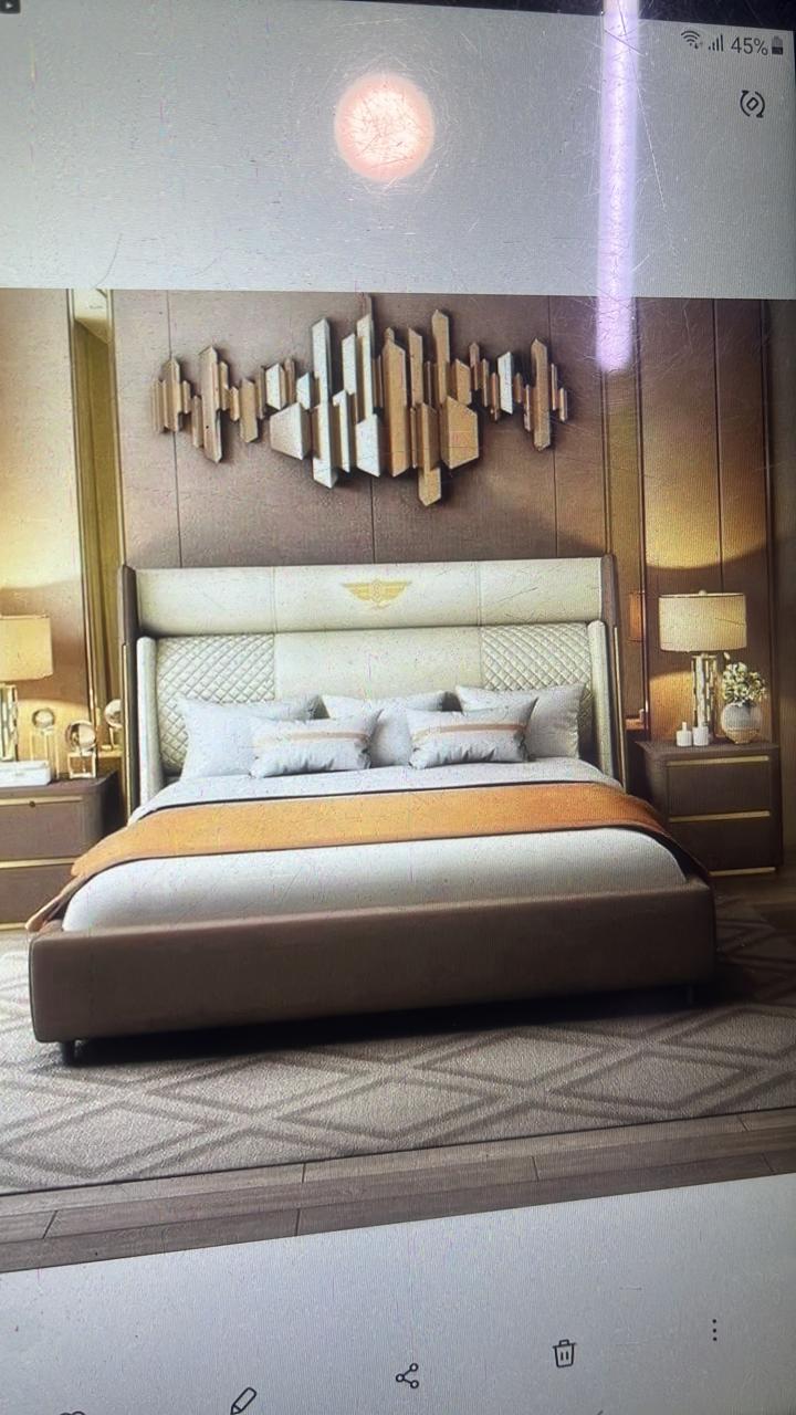 Elite Leather Comfort Bed – Modern Royal Design