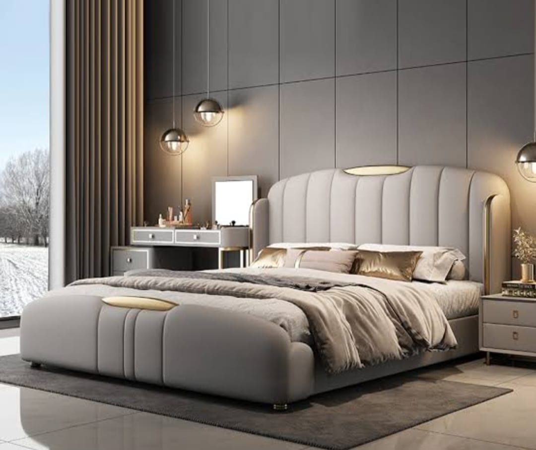 Modern Elegance Cream Bed